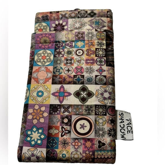 Pattern Face Shadow Soft Sunglasses Eyeglasses Cell Phone Carrying Case MINTY - Picture 2 of 9